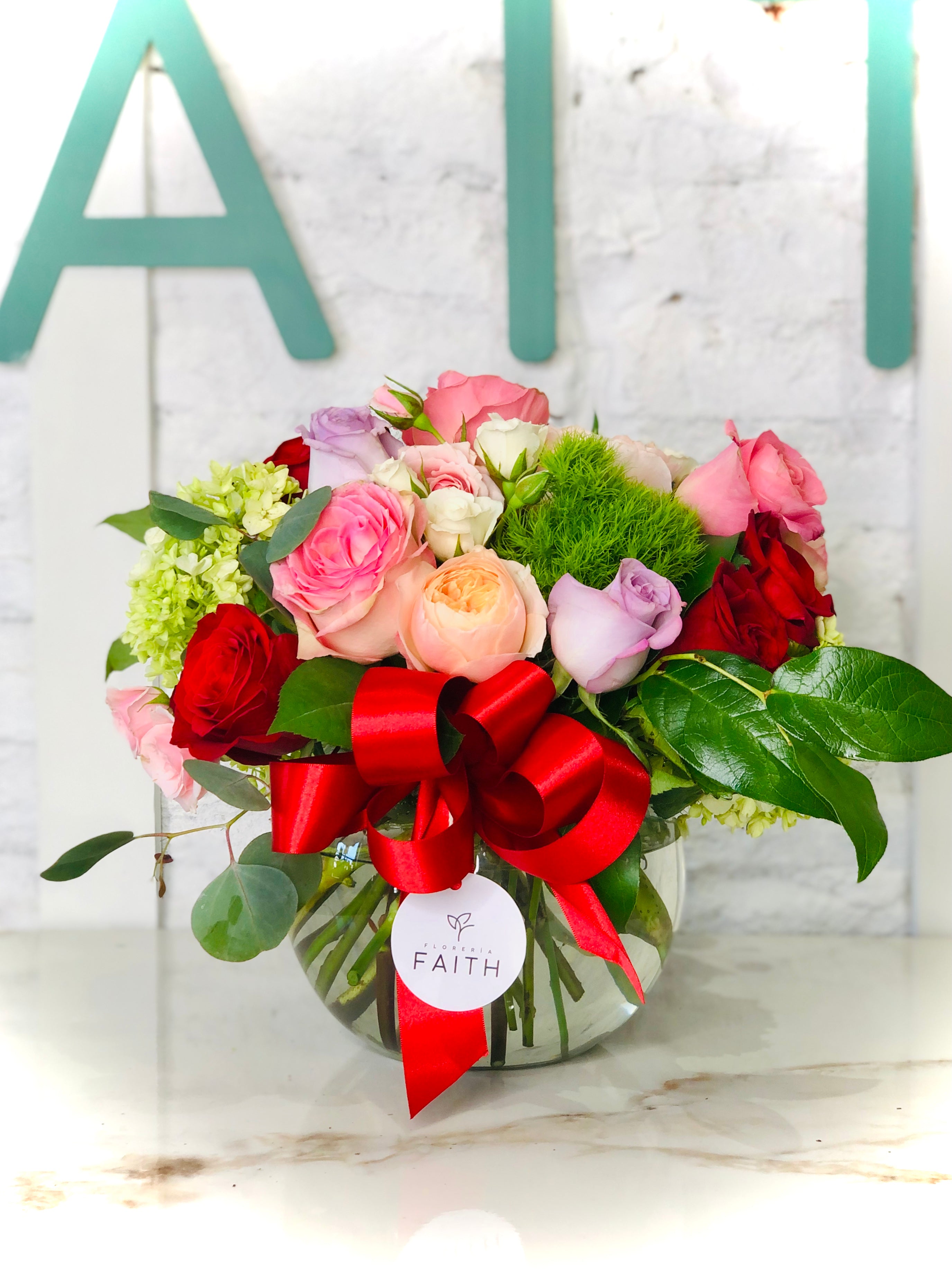 Arreglo en agua  Romantico