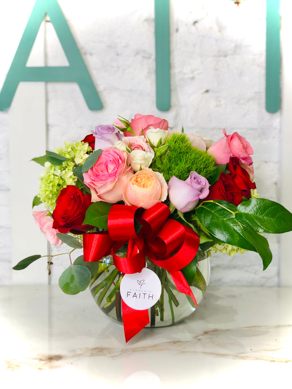 Arreglo en agua  Romantico